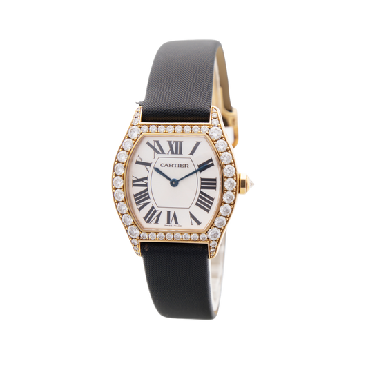 Pre-Owned Cartier Tortue With Diamond Bezel 2645