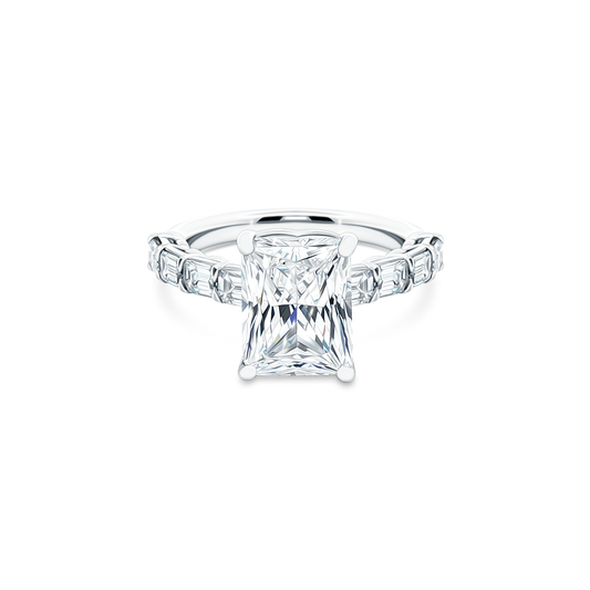 Precision Set Radiant Diamond Engagement Ring — photo 1 of 3