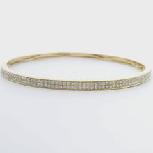 1.00ct 18k Yellow Gold Diamond Bangle