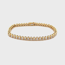 4.06ct 18k Yellow Gold Diamond Bracelet