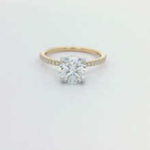1.52ct 14k Yellow Gold Round Cut Lab Grown Diamond Engagement Ring