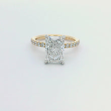 2.70ct 14k Yellow Gold Radiant Cut Lab Grown Diamond Engagement Ring
