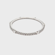 18k White Gold Diamond Stretch Bracelet