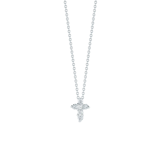 Roberto Coin 18K Gold Diamond Baby Cross Necklace — photo 1 of 3