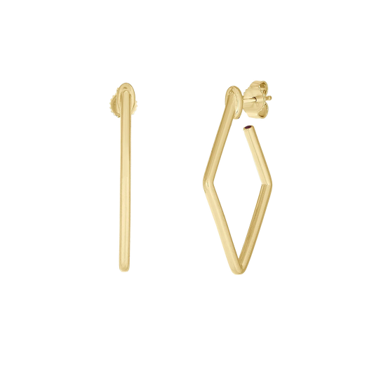 Roberto Coin 18K Gold Small Square Hoop Earrings — photo 1 of 3