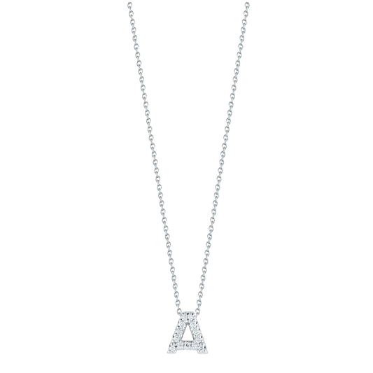 Roberto Coin 18K White Gold Diamond Love Letter Pendant — photo 1 of 1