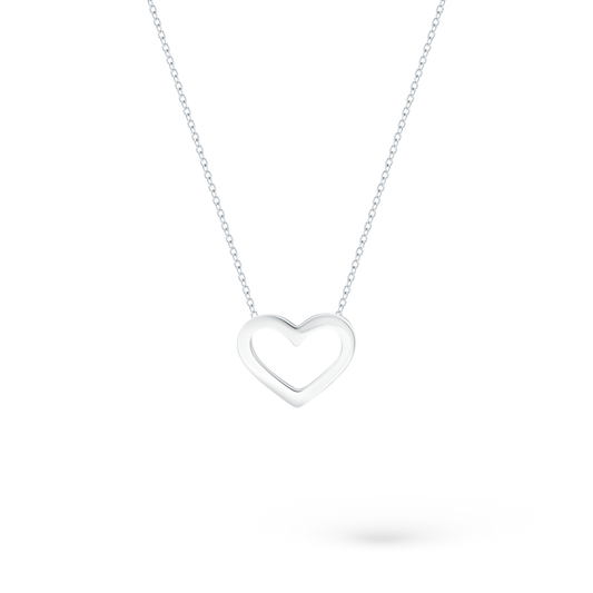 Roberto Coin 18K White Gold Heart Pendant, style 000354AAWCH00