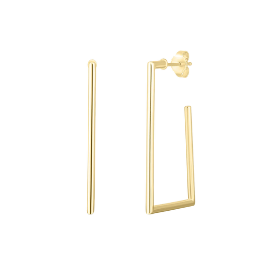 Roberto Coin 18K Yellow Gold Square Hoop Earrings — photo 1 of 1