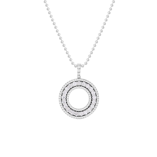 Roberto Coin Siena 18K Gold Large Diamond Circle Necklace — photo 1 of 3