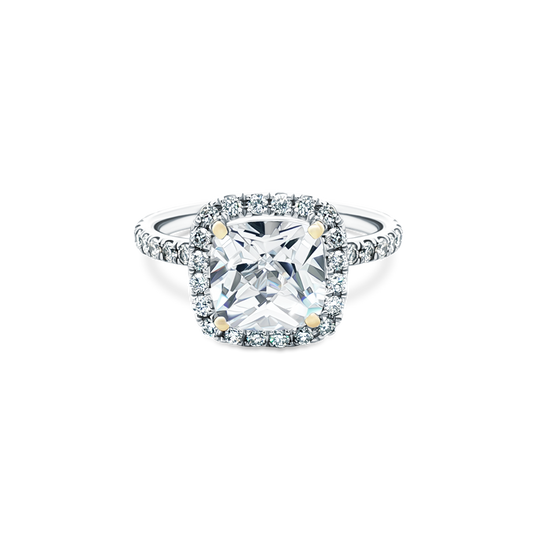 Signature Cushion Halo Diamond Engagement Ring — photo 1 of 3