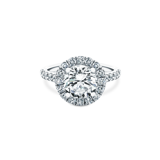 Signature Round Halo Diamond Engagement Ring — photo 1 of 3
