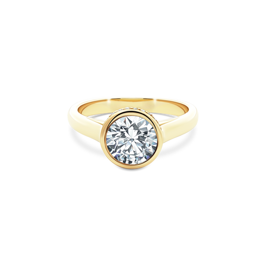 Signature Round Solitaire Diamond Engagement Ring — photo 1 of 3