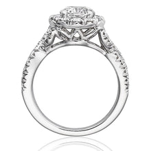 Henri Daussi Pave Twist Diamond Engagement Ring