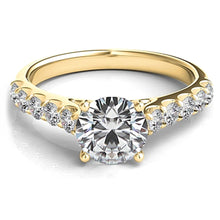 Common Prong Round Brilliant Diamond Engagement Ring