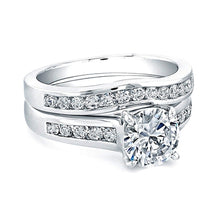 Vatche Channel Set X Prong Engagement Ring