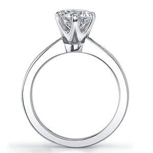 Vatche Channel Set Six Prong Diamond Engagement Ring