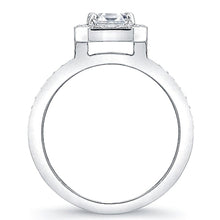 Micro-Pave Diamond Halo Engagement Ring