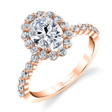 Sylvie Oval Cut Classic Halo Engagement Ring