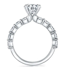 Sylvie Round Cut Single Prong Engagement Ring