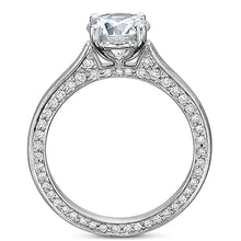 Precision Set Flush Fit Matte Finish Diamond Engagement Ring