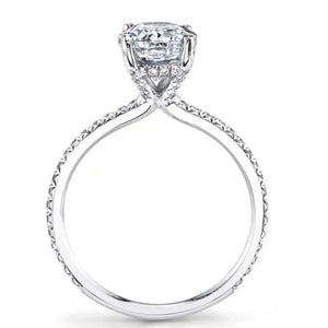 Sylvie Round Cut Classic Engagement Ring
