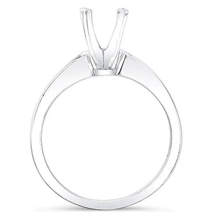Graduated Channel Set Diamond Engagement Ring