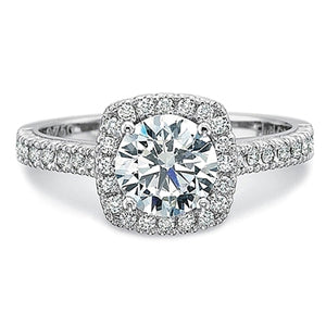 Precision Set Flush Fit Diamond Engagement Ring