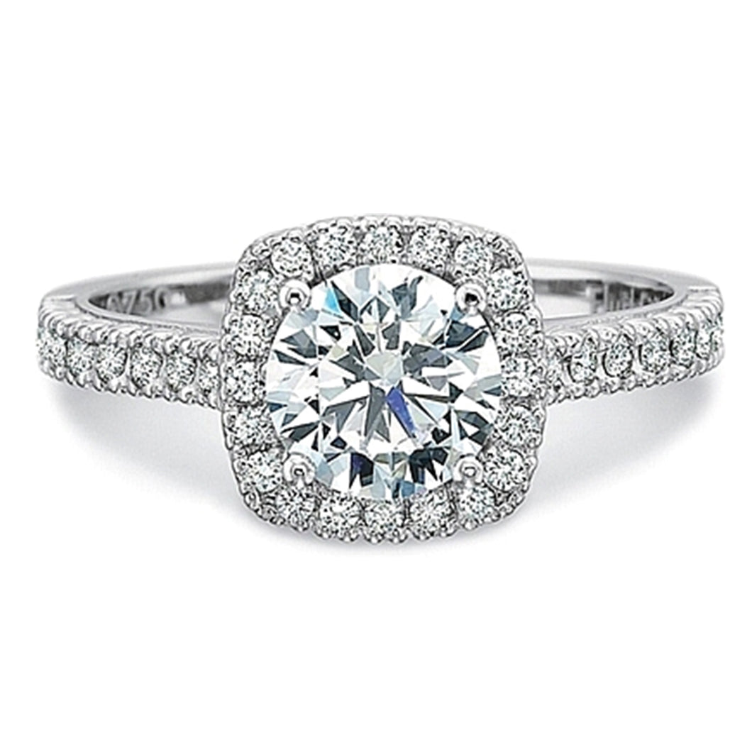 Precision Set Flush Fit Diamond Engagement Ring