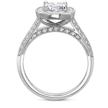 Precision Set Knife Edge Diamond Engagement Ring