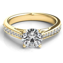 Graduated Pave Diamond Engagement