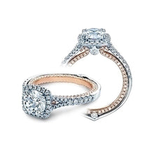 Verragio Halo Split Shank Engagement Ring