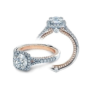 Verragio Halo Split Shank Engagement Ring