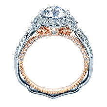 Verragio Twist Shank Halo Diamond Engagement Ring
