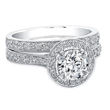 Pave Diamond Halo Setting
