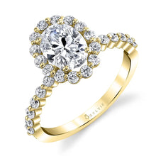 Sylvie Oval Cut Classic Halo Engagement Ring
