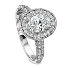 Precision Set Knife Edge Diamond Engagement Ring