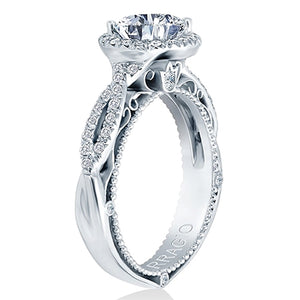 Verragio Venetian Collection Pave Diamond Engagement Ring With Halo
