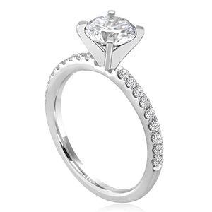 Signature Pave Set Diamond Engagement Ring