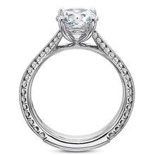 Precision Set Knife Edge Diamond Engagement Ring
