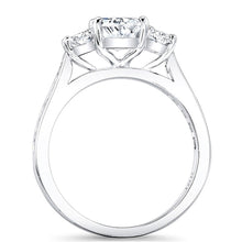 Oval 3-Stone Diamond Engagement Ring