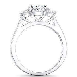 Oval 3-Stone Diamond Engagement Ring