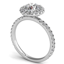 Round Halo Diamond Engagement Ring
