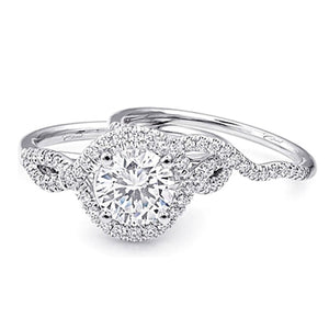 Coast Twist Shank Diamond Engagement Ring