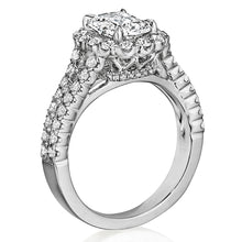 Henri Daussi Split Shank Diamond Engagement Ring