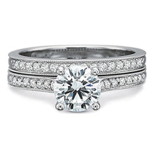 Precision Set Flush Fit Milgrain Diamond Engagement Ring