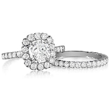 Henri Daussi French Pave Diamond Engagement Ring
