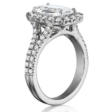 Henri Daussi Split Shank  Diamond Engagement Ring