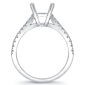 Split Shank Pave Diamond Engagement Ring