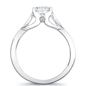 Coast Diamond Pave Shoulder Diamond Engagement Ring