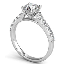 Common Prong Round Brilliant Diamond Engagement Ring